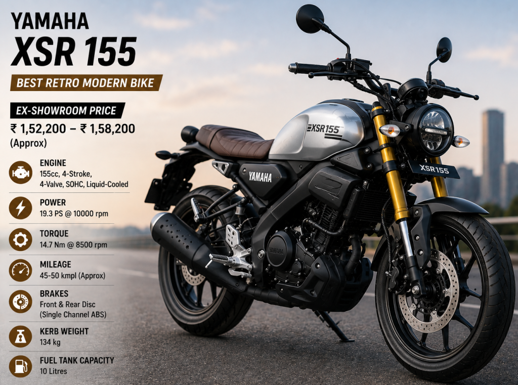 Yamaha XSR 155 – Best Retro Modern Choice
