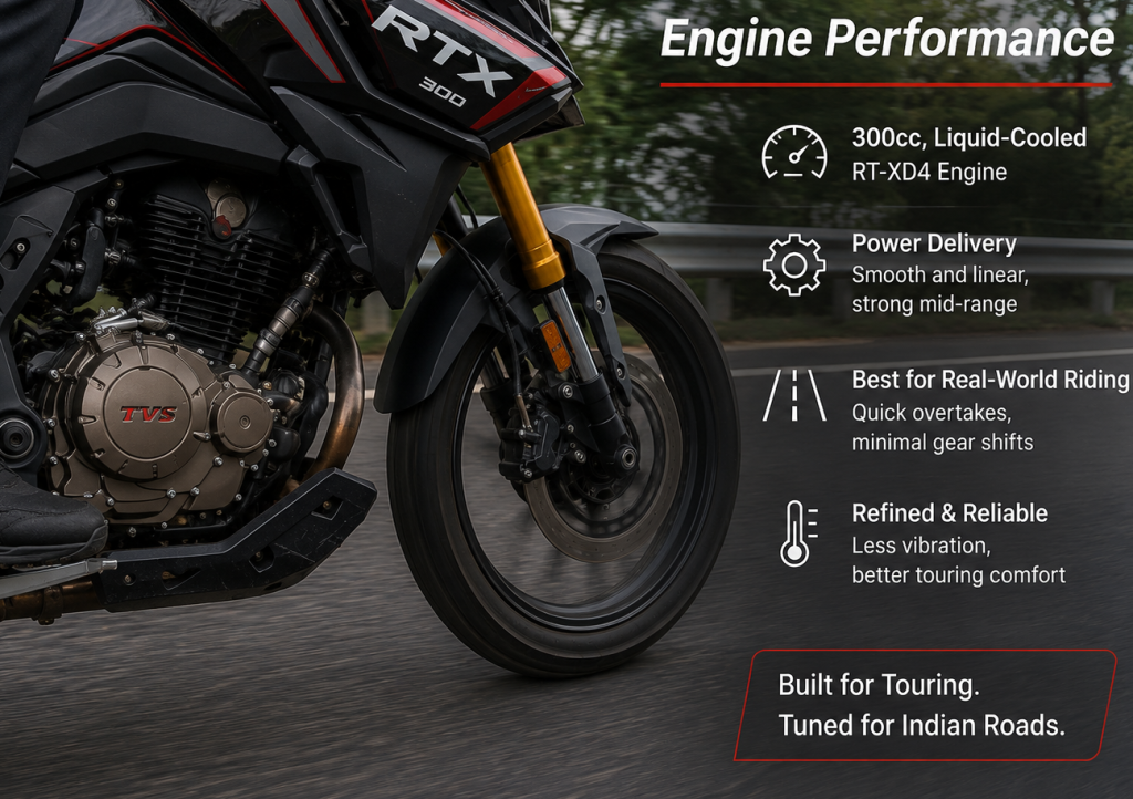 TVS Apache RTX 300 Engine Performance